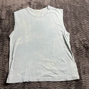 Buck Mason Indigo Dipped Jersey Muscle Tank Size small